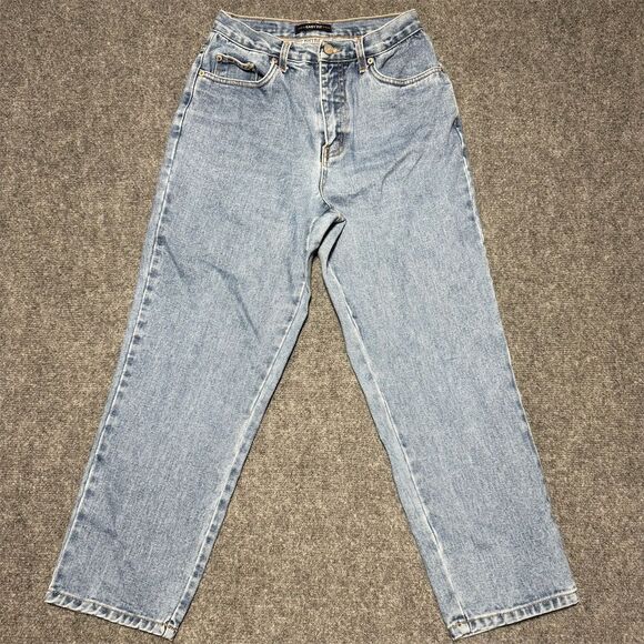 Vintage Bill Blass Women's Light Wash Straight Jeans Blue Denim Size 8P - Picture 1 of 8